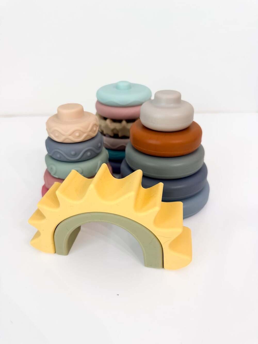 Silicone Toy - Rainbow Stacker - Cloud Island
